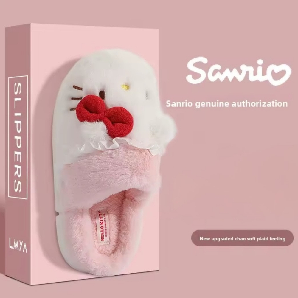 EXCLUSIVE NEW RELEASE- Hello Kitty Officially Licensed Slippers - US Size 8-9 - Picture 2 of 9